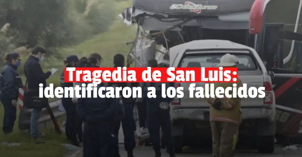 ¿Quíenes eran las víctimas fatales del choque en San Luis?