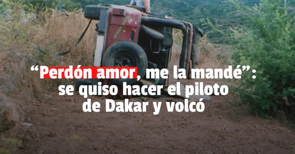 Un paseo por el Dique de Ullum y un vuelco que se volvió viral