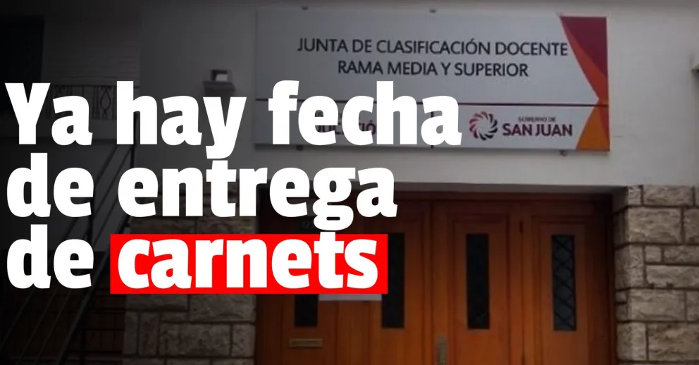 Conocé cuándo comienza la entrega de carnets de la Junta de Clasificación Docente