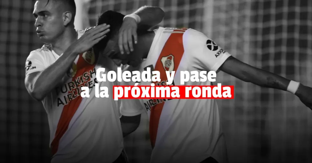 River se impuso y goleó a Defensores de Pronunciamiento