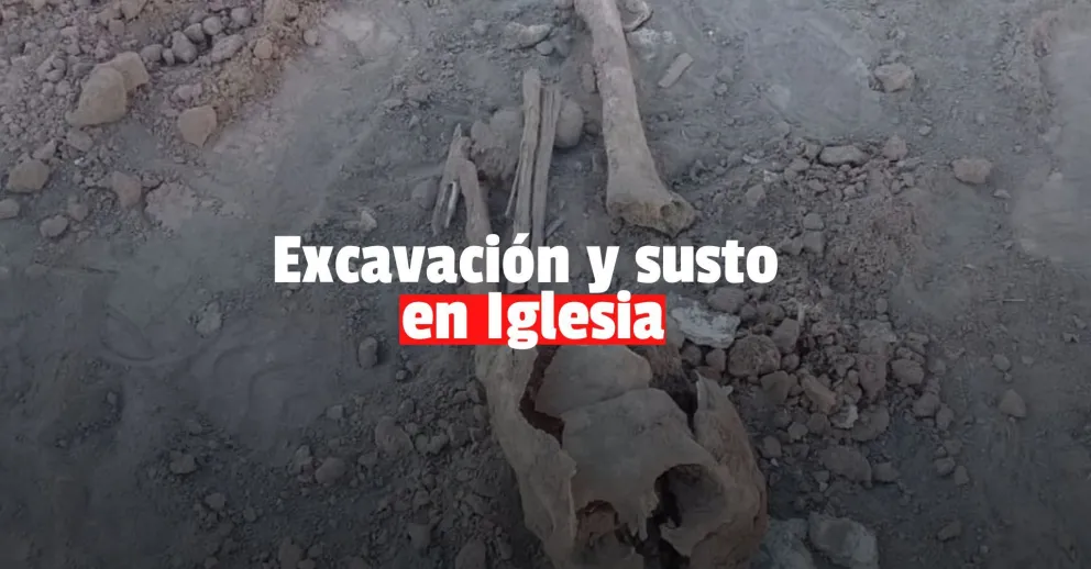 Encontraron restos óseos en Iglesia