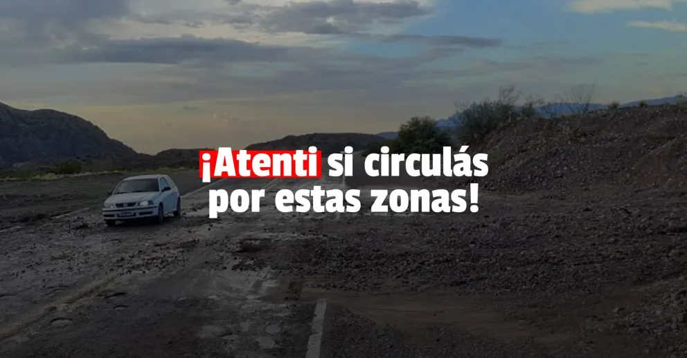 La lluvia continúa en algunos departamentos y recomiendan transitar con precaución