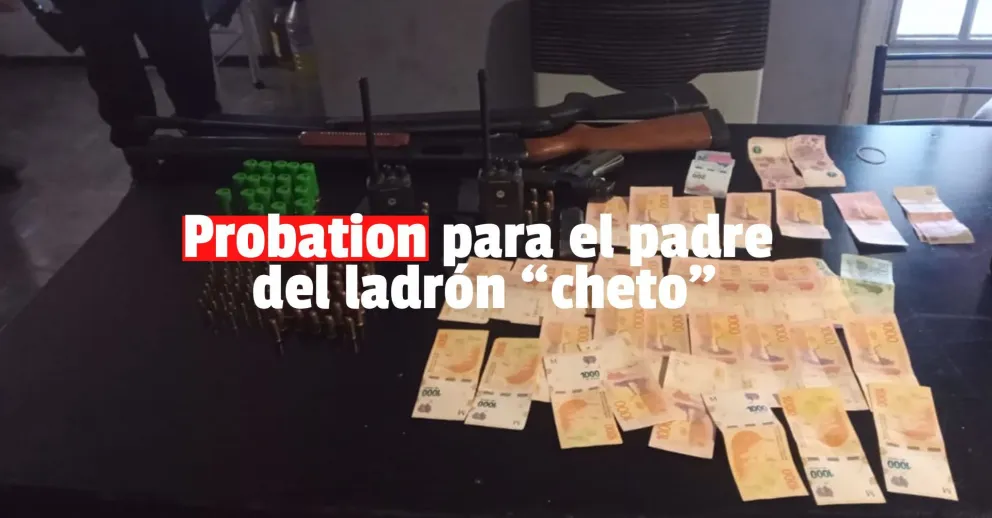 Probation para el padre del delincuente que robó una caja registradora en Capital