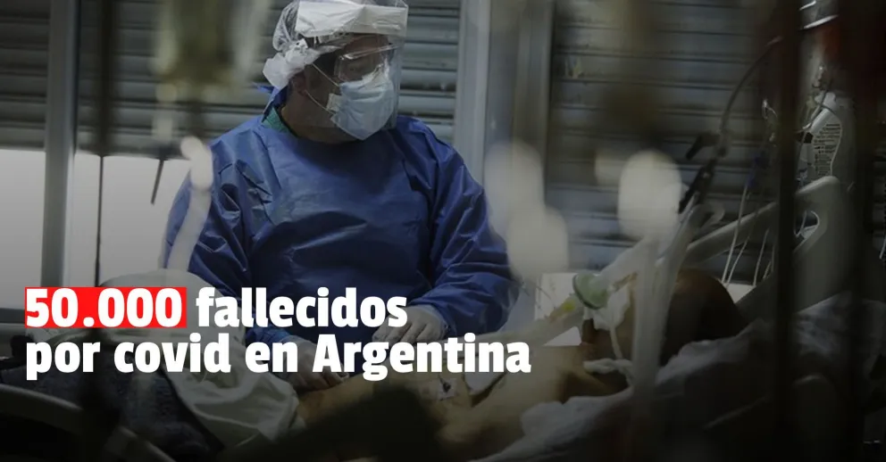 Argentina superó los 50.000 muertos por covid