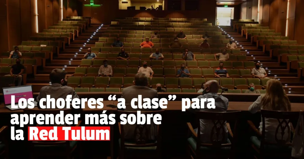 Los choferes de colectivo se capacitaron sobre la Red Tulum