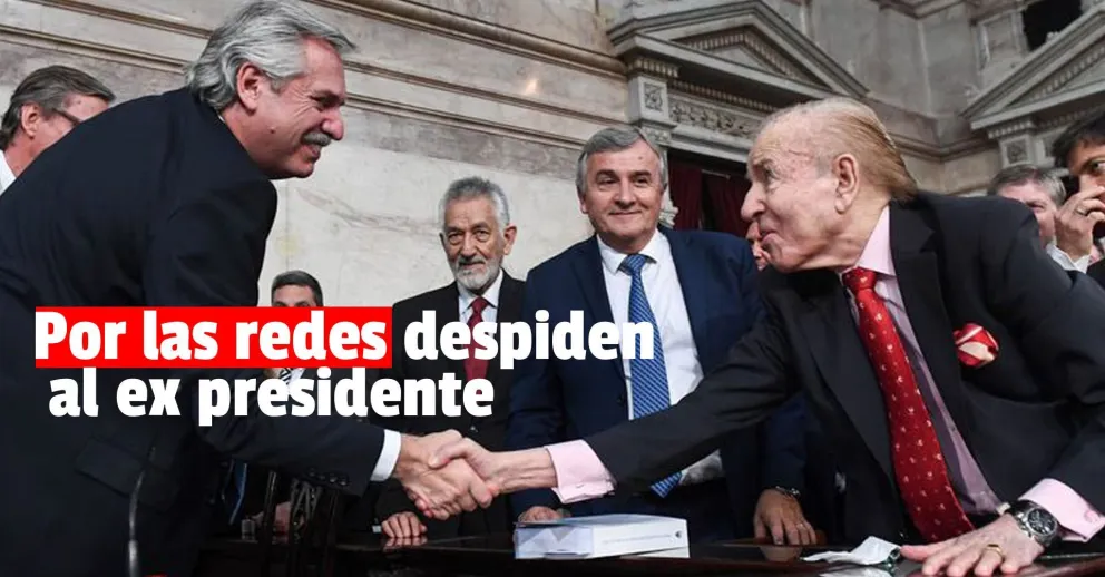 Políticos y funcionarios despiden en Twitter al ex presidente