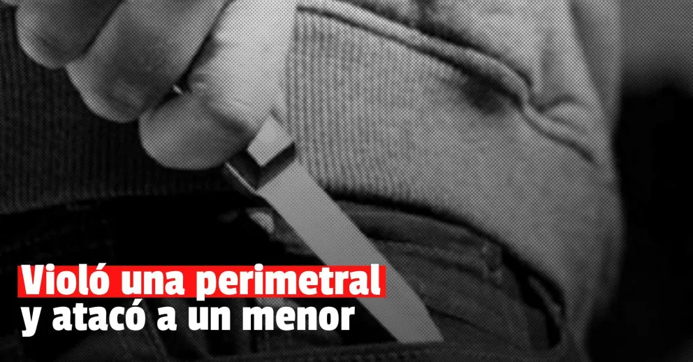 Un joven violó una perimetral e hirió a un menor de edad
