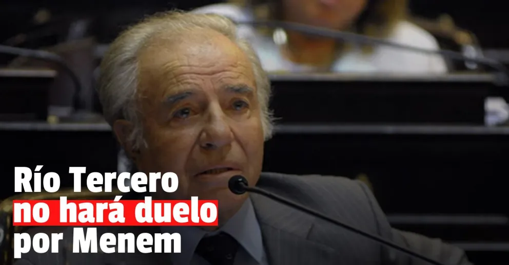Río Tercero no adhirió al duelo nacional por la muerte de Carlos Menem