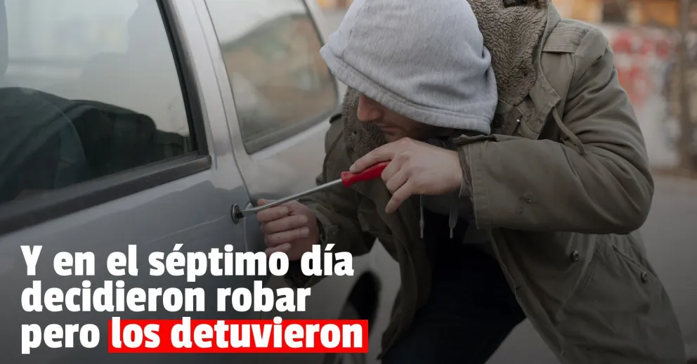 Dos ladrones fueron detenidos tras intentar robar un auto