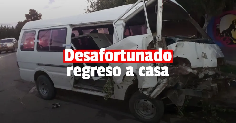 Una camioneta que trasladaba a trabajadores rurales chocó y una mujer quedó con graves heridas