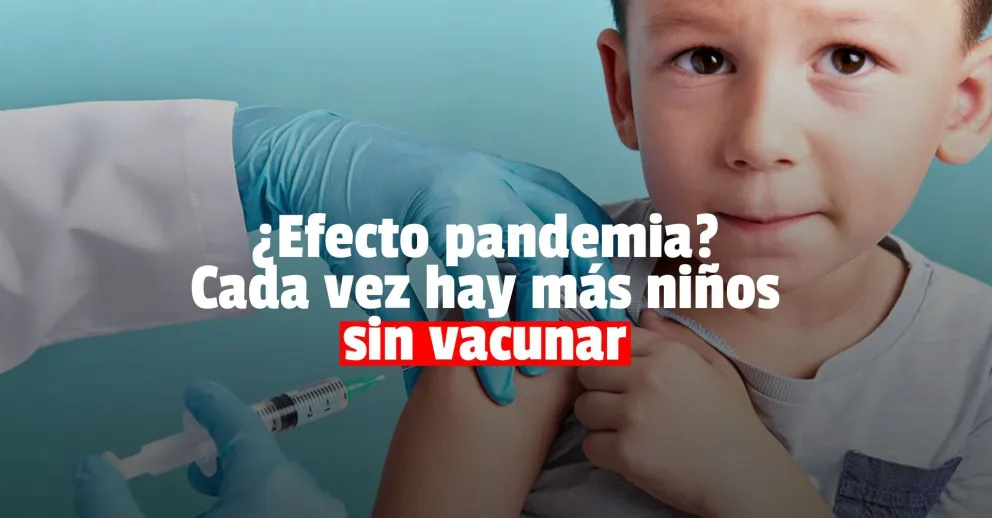 Hubo una baja del 20% en la vacunación de niños y niñas durante el 2020