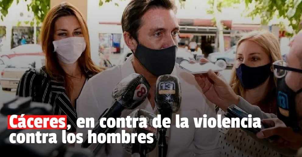 Eduardo Cáceres presentó un proyecto para prevenir la violencia hacia los hombres