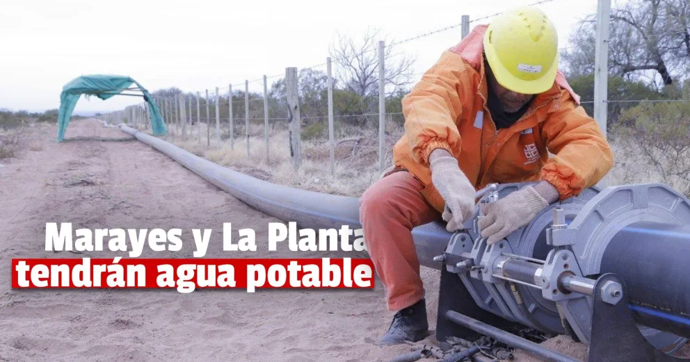 Uñac dejará inaugurada una obra de agua potable que beneficiará a 85 familias