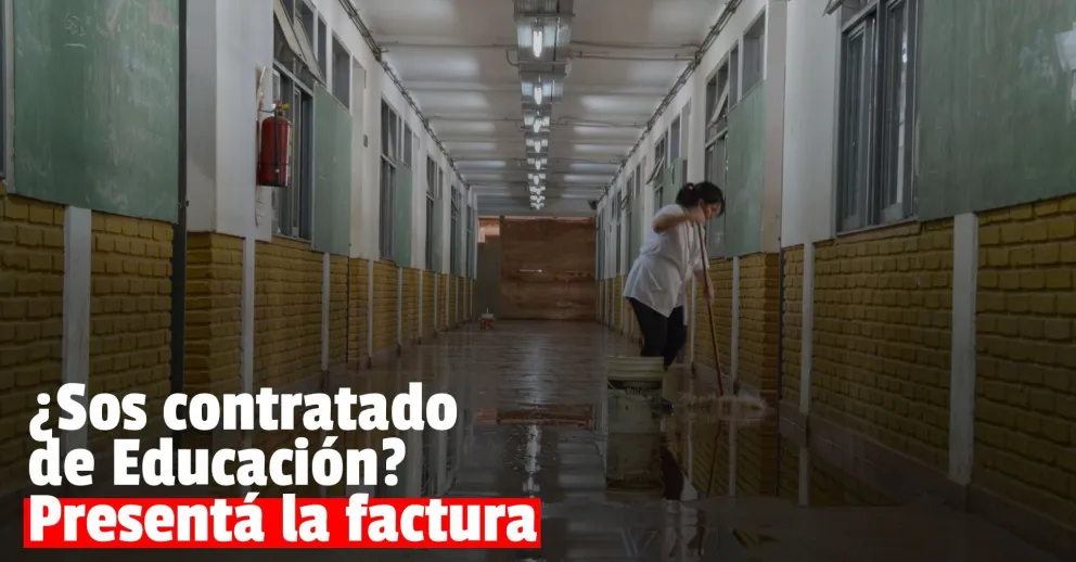 Educación convocó a los contratados a presentar las facturas de febrero