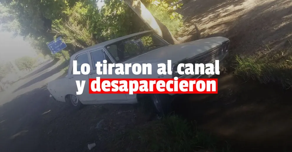 Un auto quedó abandonado tras un siniestro vial