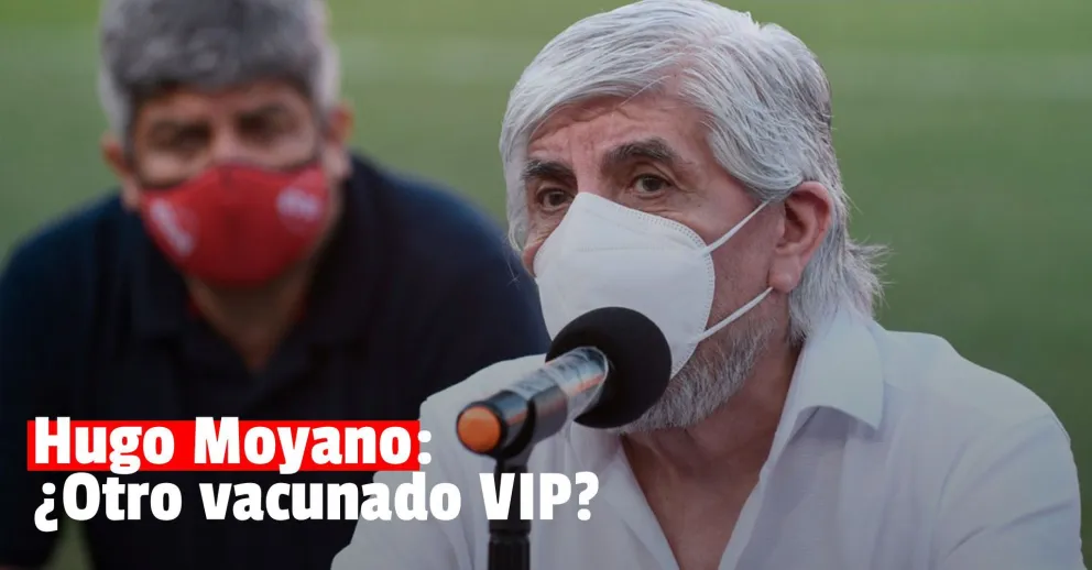Hugo Moyano admitió que se vacunó con su hijo de 20 años pero negó que fueran dosis "VIP"