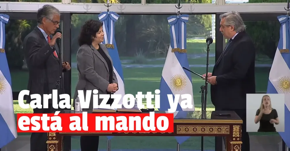 Alberto Fernández le tomó juramento como ministra de Salud a Carla Vizzotti