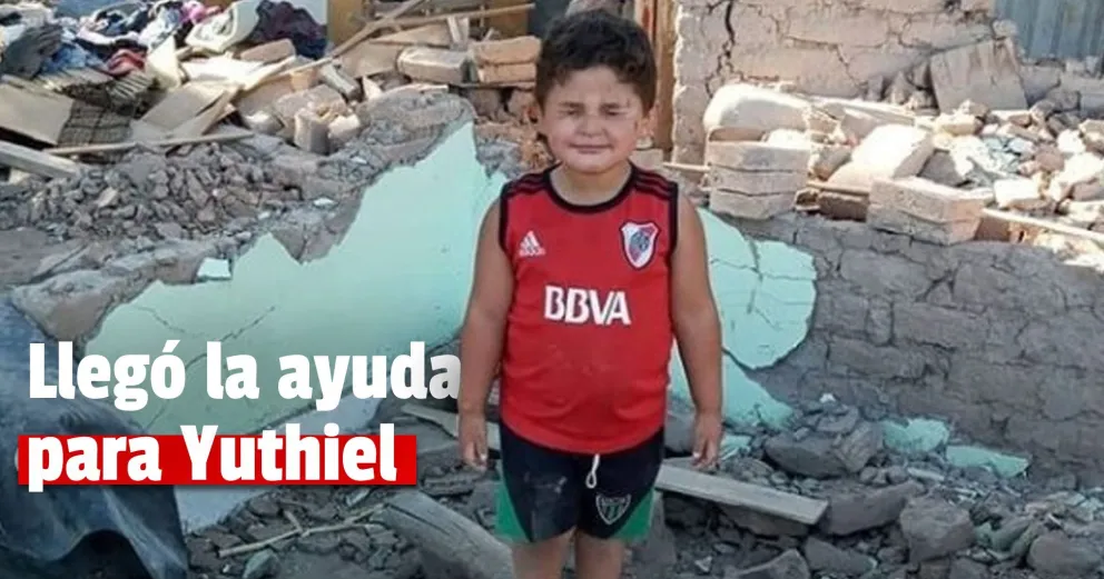 Los hinchas de River cumplieron y Yuthiel podrá reconstruir su casa