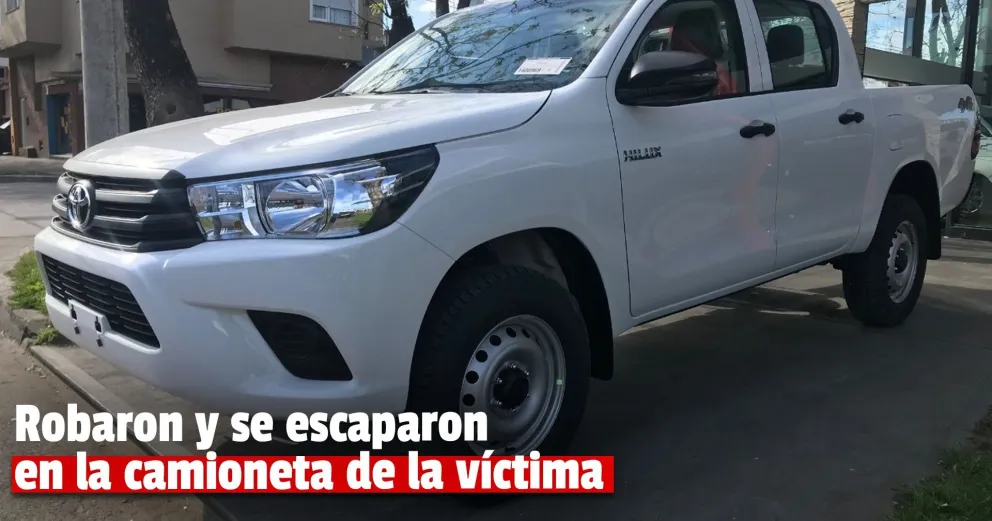 Le robaron a un anciano y se llevaron hasta la camioneta