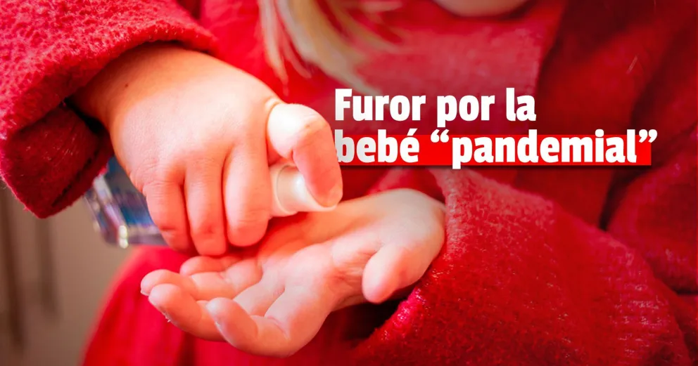 Una bebé nacida en pandemia asombró en las redes sociales y se volvió viral