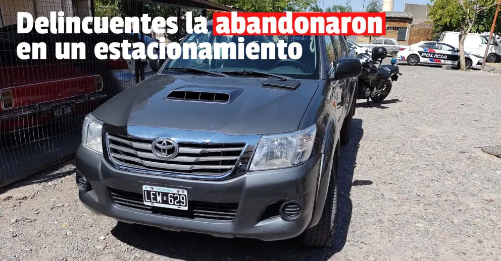 Encontraron la camioneta robada en un violento asalto