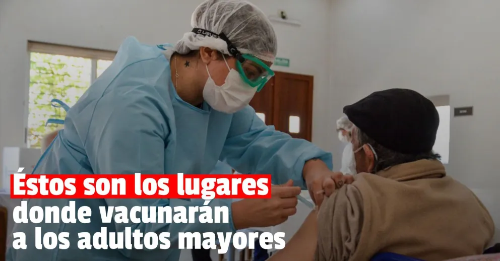 Salud designó diferentes lugares por departamento para vacunar a los adultos mayores