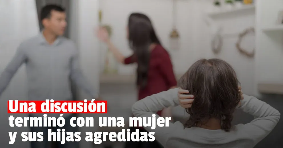 Agredió a su hermana y a sus sobrinas a las piñas y con un palo de escoba