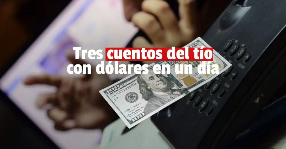 Cuentos del tío: ahora le llevaron a una mujer 6500 dólares y 400 mil pesos