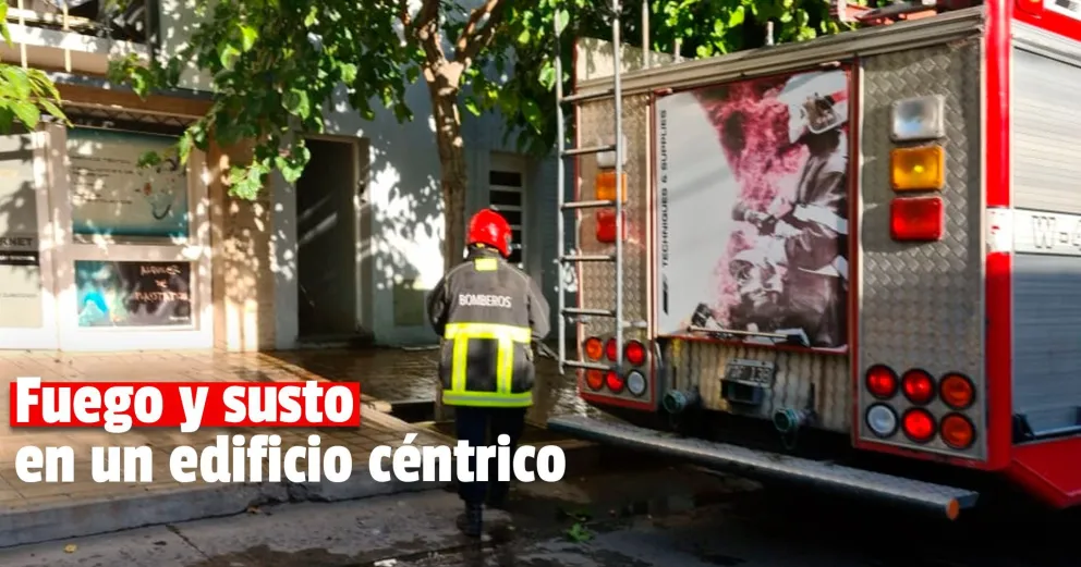 Se le incendió la vivienda a una jubilada en pleno centro