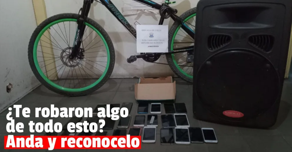 En un allanamiento encontraron varios objetos robados y piden que los vayan a reconocer