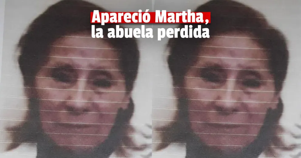 Encontraron en buen estado de salud a la abuela desaparecida