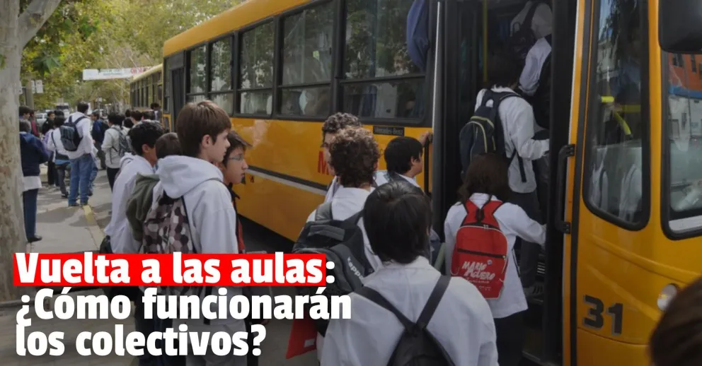 Los colectivos funcionarán con la misma modalidad en la vuelta a clases