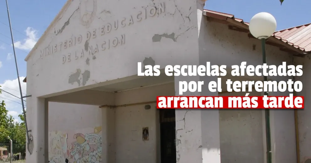 Las clases en las escuelas dañadas por el terremoto arrancan el 15 de marzo