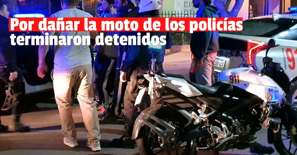 Golpearon a un hombre para robarle y cuando iban a ser detenidos atacaron al móvil policial