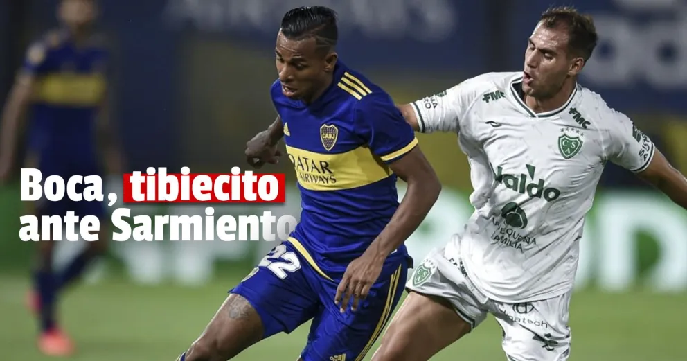 Boca, rescató solo un punto ante Sarmiento