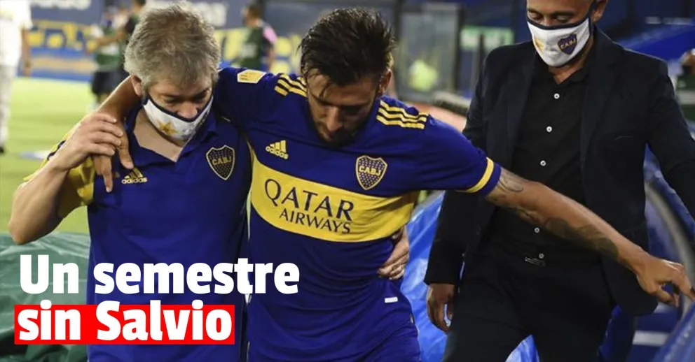 Eduardo Salvio se rompió los ligamentos cruzados y estará seis meses sin jugar