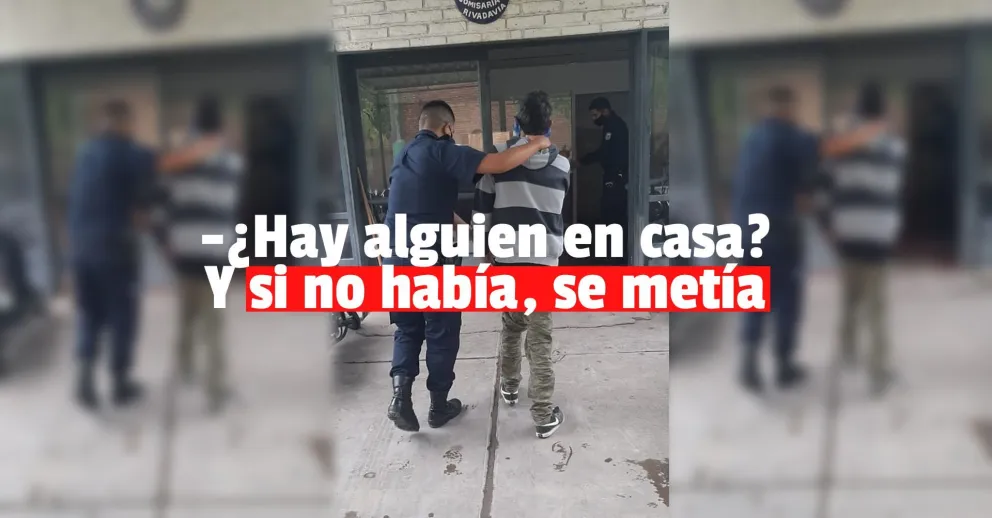 Atraparon a un hombre que intentaba ingresar a una casa por la ventana