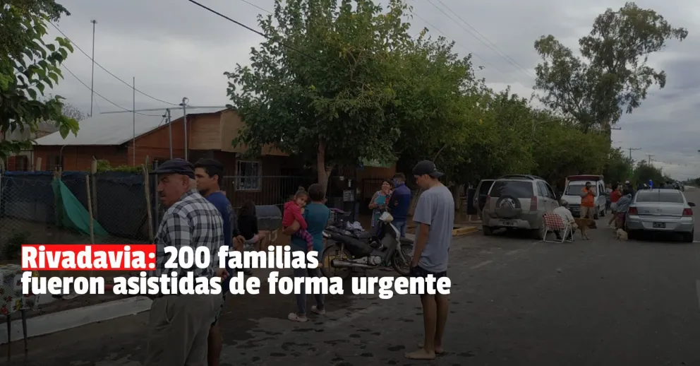Las zonas más afectadas por la tormenta en Rivadavia
