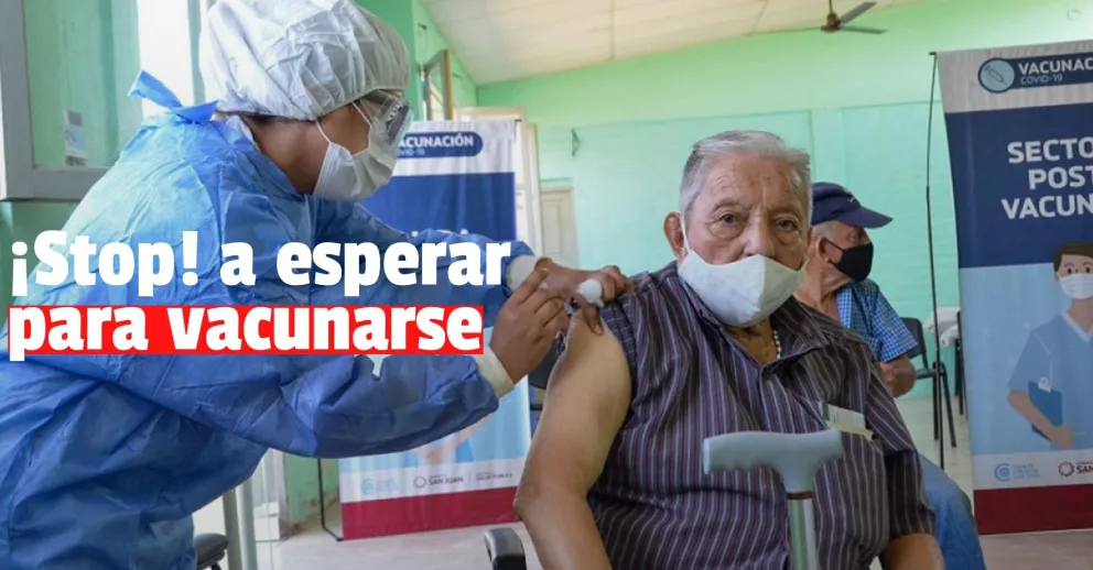 Los turnos de vacunación para mayores de 80 años serán reprogramados