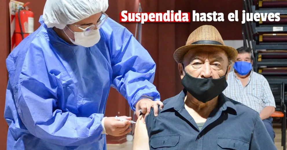 La vacunación para adultos mayores seguirá suspendida por mal tiempo