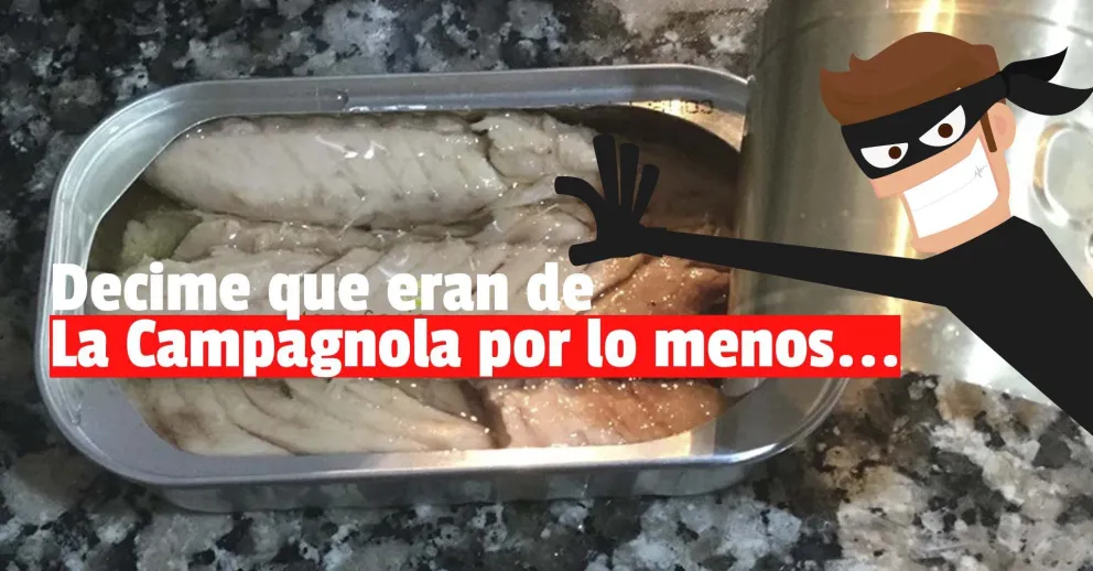 Se robó 24 latas de caballa y fue detenido