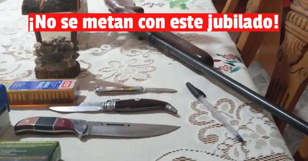 Detuvieron a un hombre de 74 años por amenazas y uso de armas de fuego