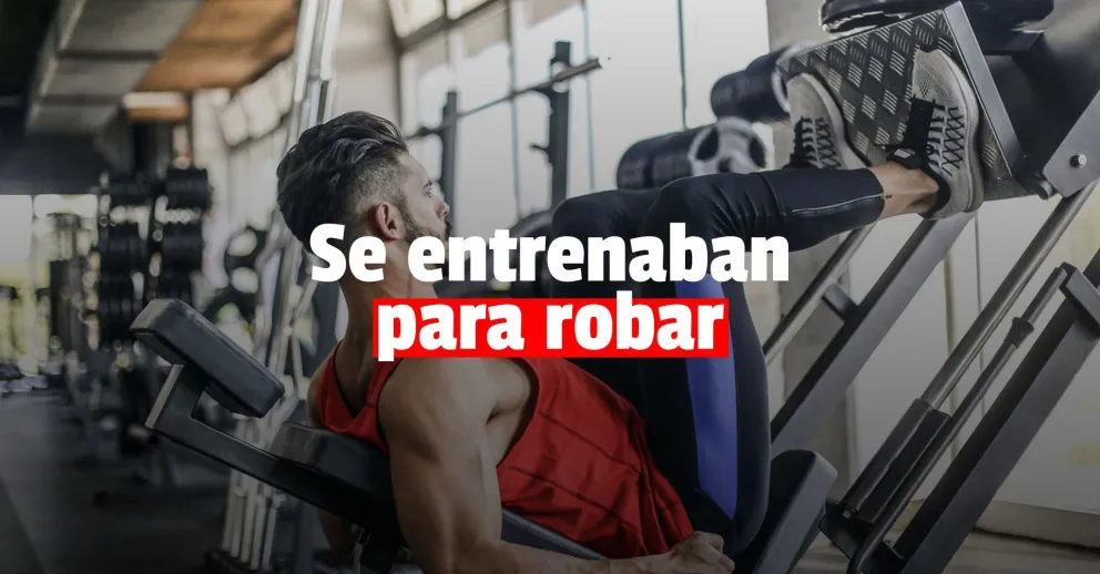 Detuvieron a dos delincuentes tras robarse una prensa de ejercicio