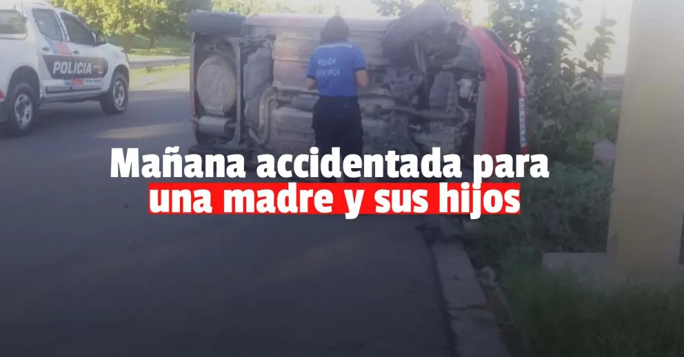 Una madre y sus hijos hospitalizados tras protagonizar un fuerte choque en Capital