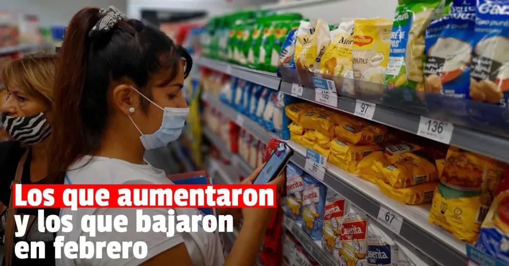Cúales son los alimentos que más aumentaron de precio en febrero