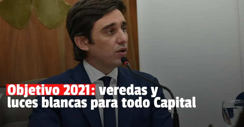 El objetivo de Baistrocchi para este 2021: veredas y luces blancas en toda la Capital