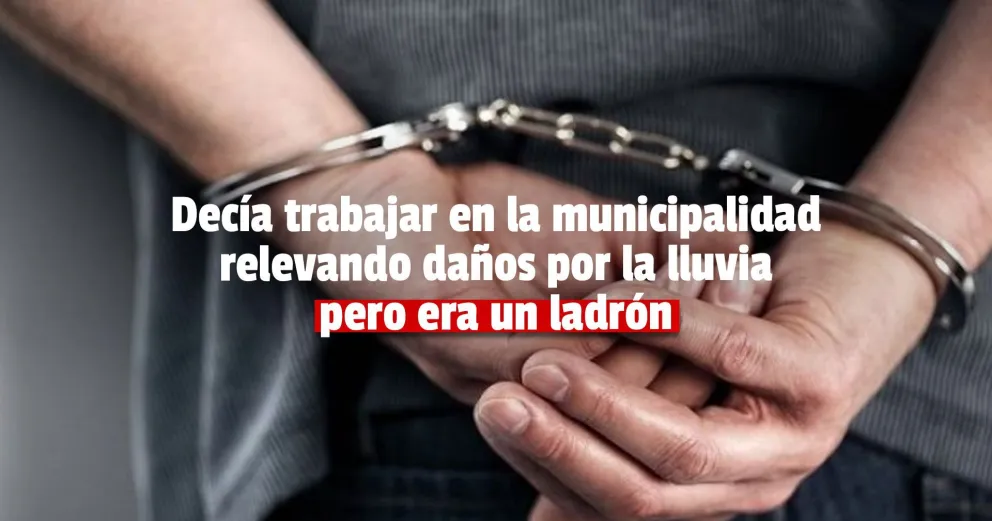 Se hizo pasar por empleado municipal, entró a un domicilio y robó un celular