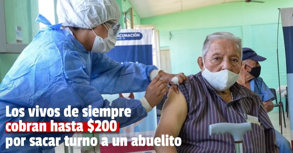 Denunciaron que les cobran por sacar turno de vacunación a los adultos mayores