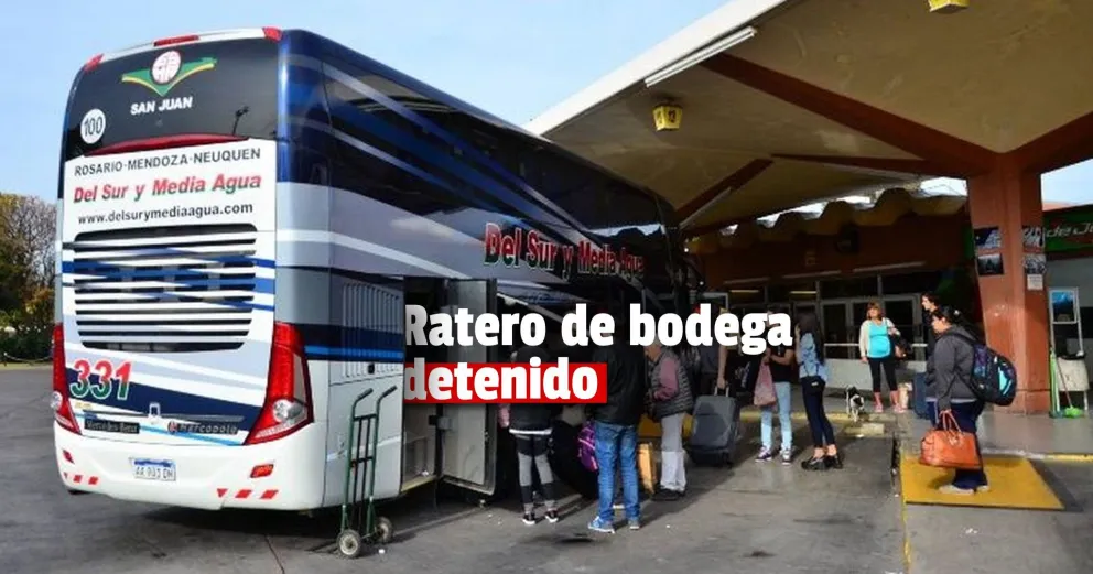 Se metió a robar en la bodega de un colectivo y los pasajeros lo denunciaron