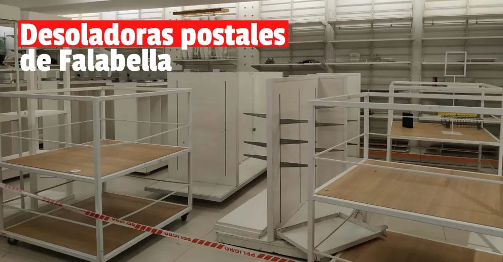 Góndolas vacías y pocos productos: así se despide de San Juan el gran local comercial